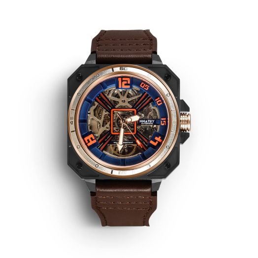HNATUY Mens Watches Automatic Watches for Men with Genuine Leather Band Mechanical Watch 5 ATM Waterproof Watches Wrist Watches
