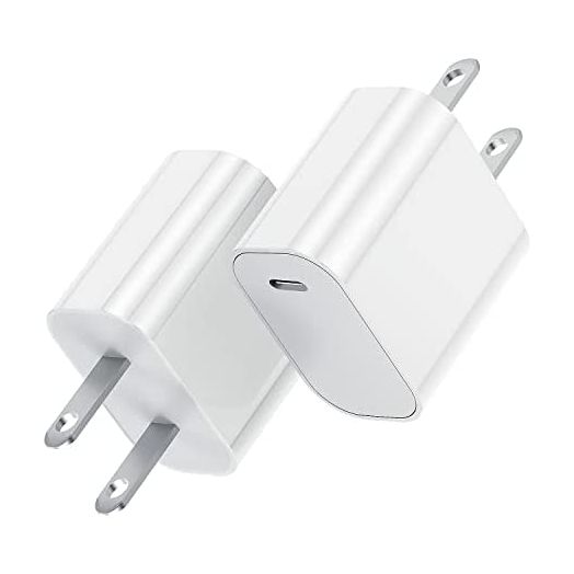 iPhone 13 Fast Charger Block, 2Pack 20W USB C Wall Charger Plug Block and PD, Type-C Apple iPhone Charging Power Adapter Cube Brick for iPhone 13 Pro Max/13 mini/12/12 Pro/11,iPad Pro,Samsung Galaxy.