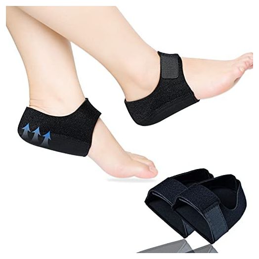 Heel Protectors, Gel Heel Cups, Heel Cushion Support for Plantar Fasciitis, Heel Pain, Achilles Tendinitis, Dry Cracked Heels, Heel Pads for Men & Women