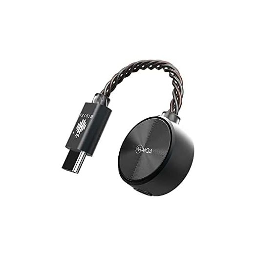 HIDIZS S3 PRO Ultra-Portable Hi-Res DAC Dongle, 8X MQA Support, PCM up to 32Bit/384kHz, DSD128 Decoding Amplifier Type-C Audio Cable Converter for Android/Windows/Mac OS/iOS/iPad OS System (Black)