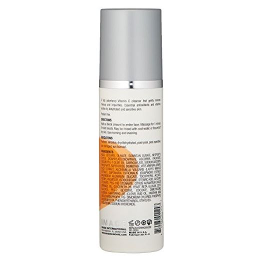 Image Skin Care Vital C Hydrating Facial Cleanser, Face Wash for All Skin Types, 6 Fl Oz