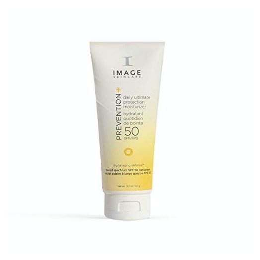 IMAGE Skincare PREVENTION+ Daily Ultimate Protection Moisturizer SPF 50 - Broad-Spectrum UVA and UVB Protection with Zinc Oxide and Chemical UV Filters for a Sheer Finish - 3.2 fl oz