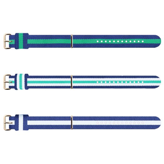 Fashion Nylon Strap 12 14 16mm Children's Ladies Color small Watch Band (12mm gold buckle)