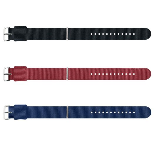 Fashion Nylon Strap 12 14 16mm Children's Ladies Color small Watch Band (16mm silver buckle)
