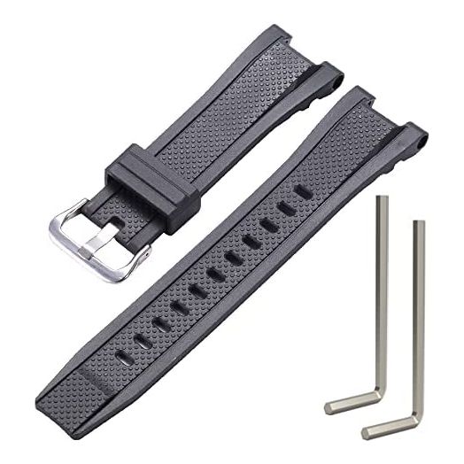 MCXGL Compatible with Gshock Resin Strap Replacement for Casio GST-210 GST-W110 GST-W100 GST-S110 GST-S100 GST-B100 GST-S300 Watch Band