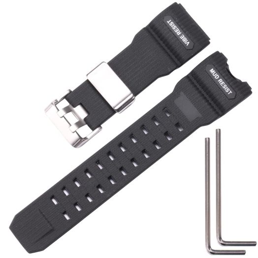 Quality Rubber strap Replacement for gshock GWG-1000GB GWG-1000 Men's Black Watch Band
