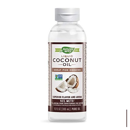 Nature's Way Premium Coconut Pure Oil NON-GMO coconuts 10 Fl Oz