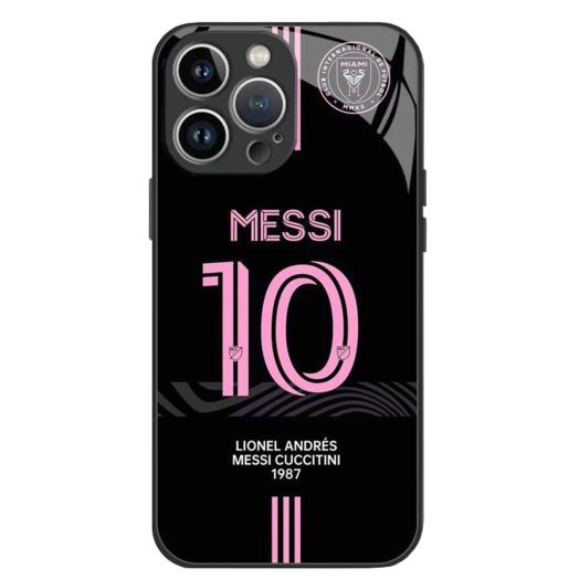 ZERMU for iPhone 13 Pro Max Case, Lione%l Mess%i Inter Soccer Miam-1#10 Fashion Soft Shockproof Crystal Acrylic Full Protection TPU Shock Absorption Bumper Cover Case for iPhone 13 Pro Max 6.7"