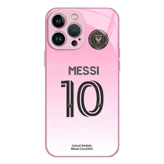 ZERMU for iPhone 13 Pro Max Case, Lione%l Mess%i Inter Soccer Miam-1#10 Fashion Soft Shockproof Crystal Acrylic Full Protection TPU Shock Absorption Bumper Cover Case for iPhone 13 Pro Max 6.7"