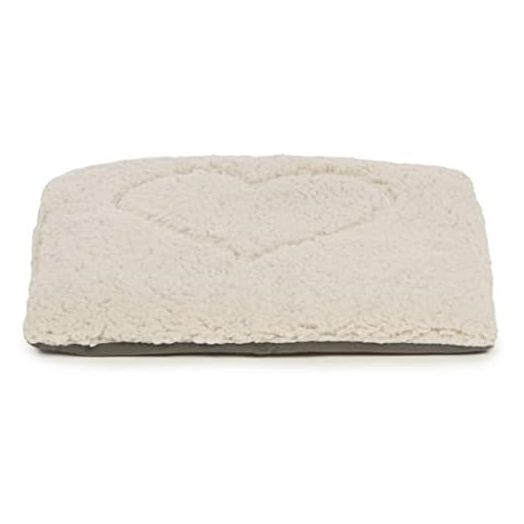 SmartyKat Crinkle Cloud Plush Cat Bed, Machine Washable, Randomly Selected Color - Cream OR Gray, One Size