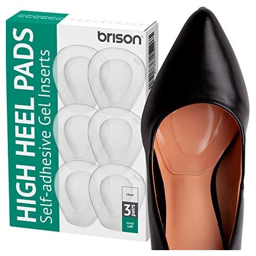 Metatarsal Pads Ball of Foot Cushion 3 Pairs - Metatarsal Pads for Women Men High Heels Inserts - Soft Gel Forefoot Callus Metatarsalgia Pain Prevention Shoe Insoles no Slip Cushioning