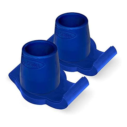 Top Glides DuraSki Extra Durable Walker Glide Skis for 1 1/8 Inch Tubes (Dark Blue)