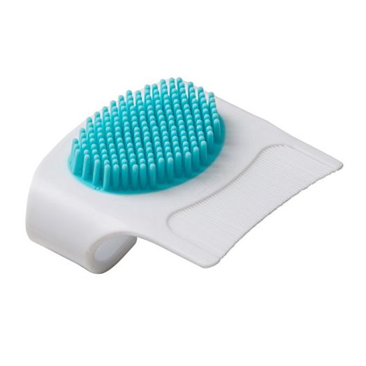 Safety 1st Cradle Cap Brush and Comb , White/Blue