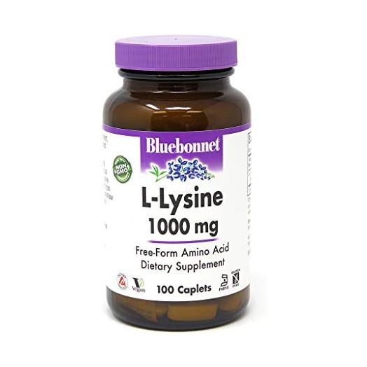 Bluebonnet L-Lysine 1000 mg Caplets, 100 Count