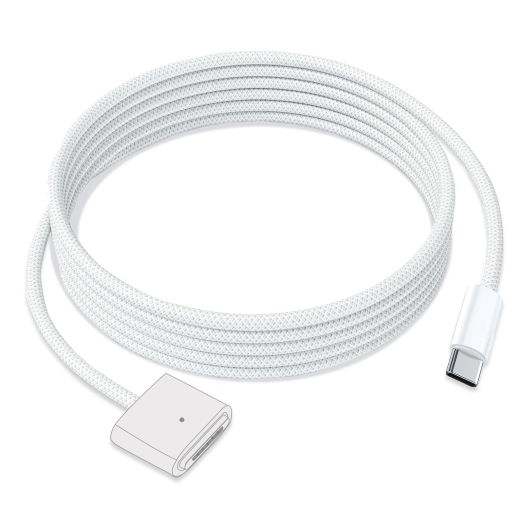 USB-C to Magnetic 3 Cable, 140W Magnetic Safe Charging Cable Compatible with MacBook Air M2 & MacBook Pro M1 M2 (2021-2023 14"&16 inch) - 6.6ft