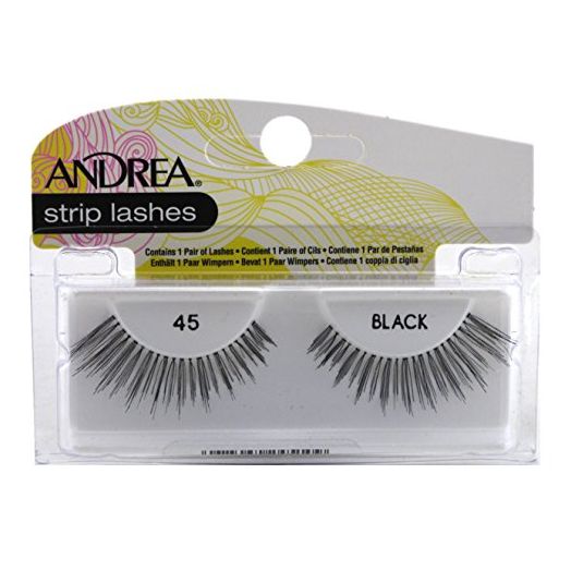 Andrea Lashes Strip Style 45 Black (6 Pack)