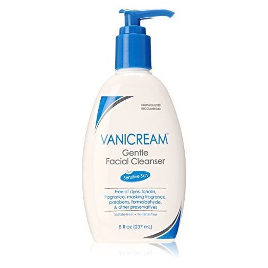 Vanicream Gentle Facial Cleanser with Pump Dispenser -Formulated Without Common Irritants for Those with Sensitive Skin,8 Fl Oz (Pack of 1)