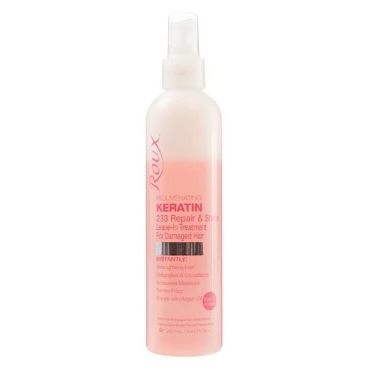 Argan Oil Keratin Repair & Shine Leave In Treatment By Roux, Rejuvinating Formula For Damaged Hair, 8.45 Fl Oz