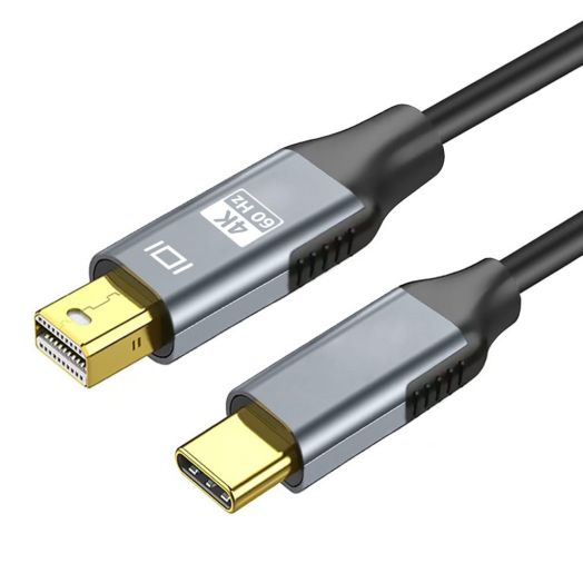 AieSHOP New USB C to Mini DP Cable 4k@60Hz, USB C Thunderbolt 3 to Mini DisplayPort Cable 6FT, Compatible for MacBook Pro/Air, Compatible for Phone 15 Series, Surface Book 2, Galaxy S23 S21/9/10/20