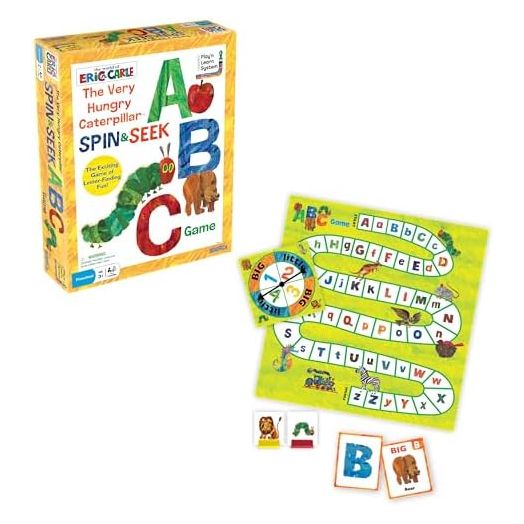 Briarpatch | The Very Hungry Caterpillar Spin & Seek ABC Game, Ages 3+