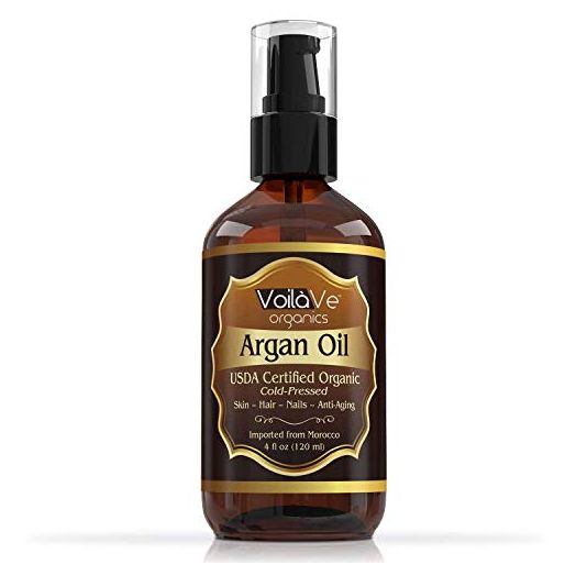 VoilaVe USDA and ECOCERT Pure Organic Moroccan Argan Oil
