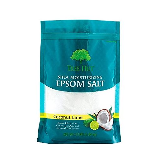 Tree Hut Shea Moisturizing Epsom Salt Coconut Lime, 3Ibs, Ultra Hydrating Epsom for Nourishing Essential Body Care