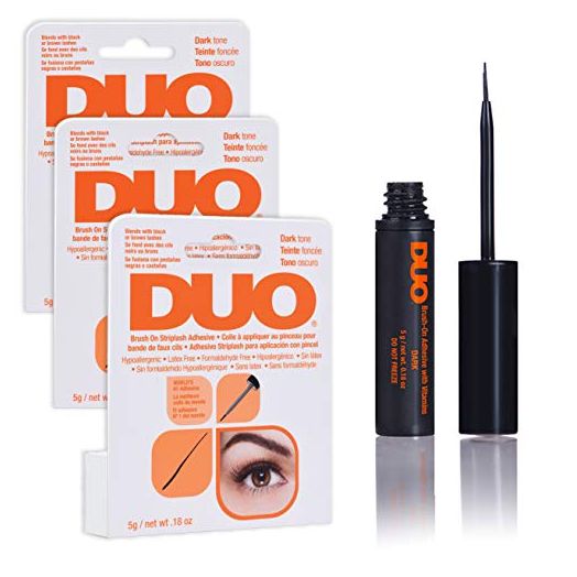 Duo Brush-On Striplash Adhesive Dark Tone 0.18 Ounce (5.3ml) (3 Pack)