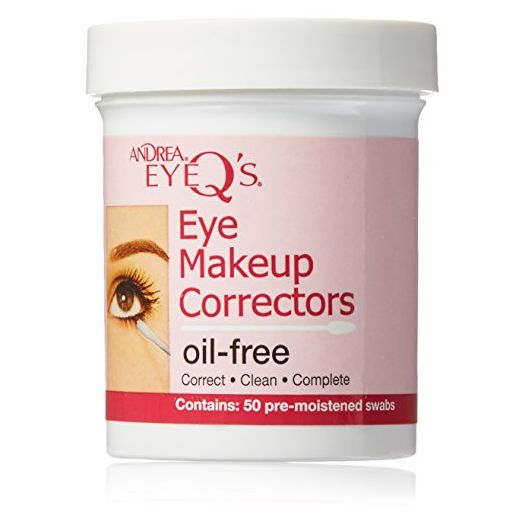 Andrea Eyeq's Oil-free Eye Make-up Correctors Pre-moistened Swabs, 300 Count (Pack of 6)