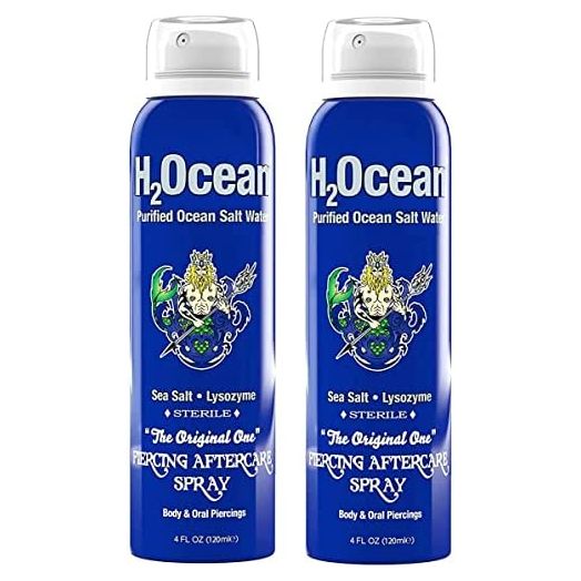 H2Ocean Piercing Aftercare Spray, 4 Ounce Set of 2