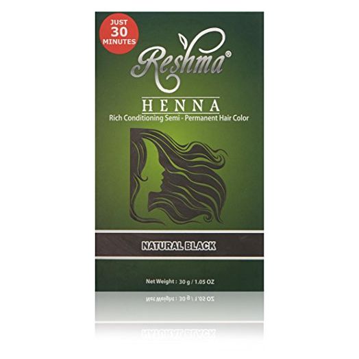 Reshma Beauty 30 Minute Henna Hair Color Infused with Goodness of Herbs Natural Black (Pack of 1)