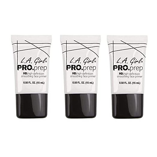 L.A. Girl High Definition Smoothing Face Primer With Vitamin E, Assortment, 3 Count, 1.5 Fl Oz