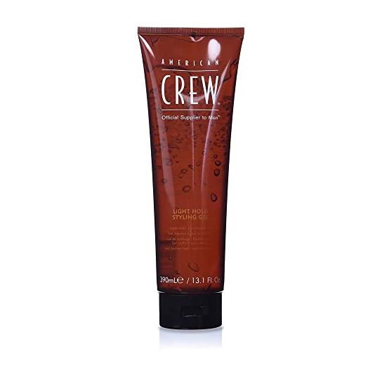 American Crew Men's Hair Gel Light Hold, Non-Flaking Styling Gel, 13.1 Fl Oz