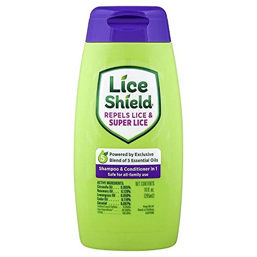 Lice Shield Shampoo and Conditioner in 1 Bottle, 300 ml, Rosemary, 10 Fl.Oz