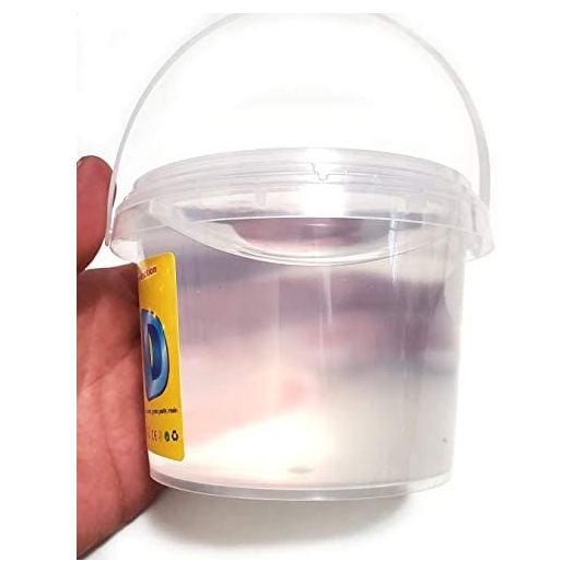 JM Future Huge 500 Gram (1.1 lb) Crystal Clear Mud Gag Party Favor Prank Joke Trick Kids Toys Gift Slime Transparent Clear