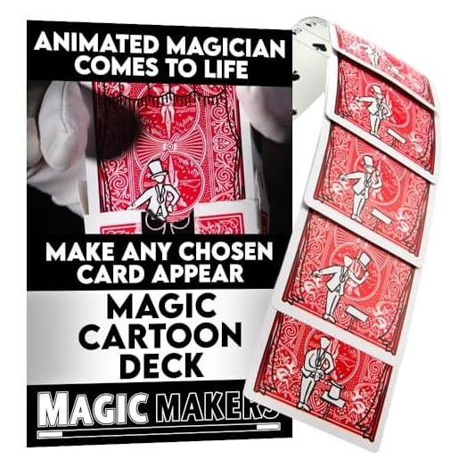 Magic Tricks for All Ages - Magic Cartoon Deck - Bicycle Back Limited Edition