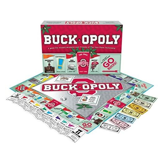 Late For The Sky Ohio State Monopoly, Scarlet, Gray