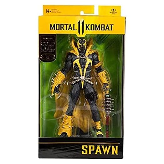 McFarlane Toys 7-inch Mortal Kombat 11 Spawn Figure: Curse of Apocalypse, 22 Moving Parts, Collector's Stand Base - Ages 14+
