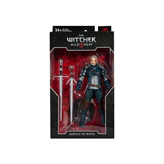 McFarlane Toys The Witcher Geralt of Rivia (Viper Armor: Teal) 7" Action Figure with Accessories