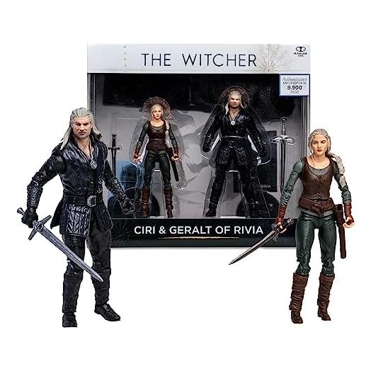 McFarlane Toys - The Witcher Ciri & Geralt of Rivia (Season 3) 7in Action Figure 2pk