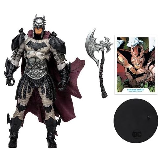 McFarlane Toys - DC Multiverse 7in - Gladiator Batman (Dark Metal)