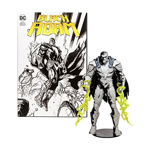 McFarlane Direct Page Punchers 15894 Action Figure & Comic Black Adam (Line Art Variant) 18 cm