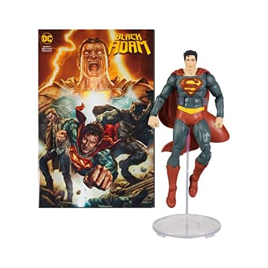 McFarlane Toys - DC Direct 7IN Figure with Comic - Black ADAM WV1 - Superman