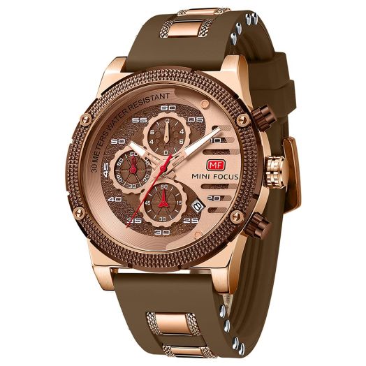 AIMES Mens Watches Chronograph Waterproof Sport Military Watch for Men Analog Quartz Movement Stylish Wrist Watch Elegant Gift Watch for Men