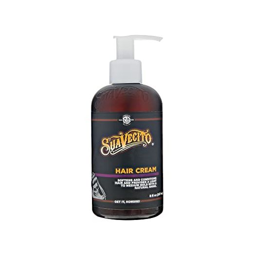 Suavecito Hair Cream 8 oz Pump Bottle Medium Shine All Day Light Hold