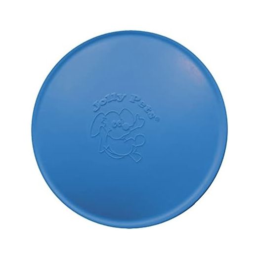 Jolly Pets Flexible, Floating Flyer Dog Toy, Medium/7.5-Inch, Blue, Model Number: 175 BL