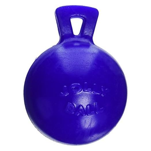 Jolly Pets Tug-n-Toss - Heavy Duty Chew Ball w/ Handle (Blue, 6")