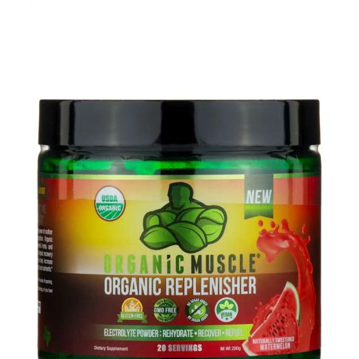 Organic Muscle Organic Replenisher, Watermelon Flavor - 200 Grams