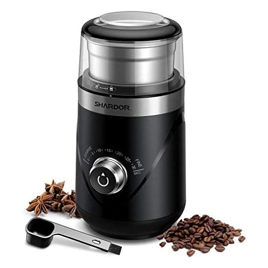SHARDOR Adjustable Coffee Grinder Electric, Herb Grinder, Spice Grinder