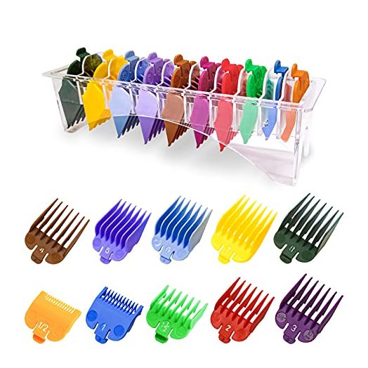 LAVEST 10 Professional Hair Clipper Guards, Fits Most Wahl Clippers, 1/16" to 1"