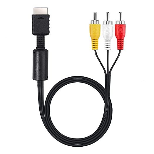 (NOT HDMI)Suncala 6FT AV TV RCA Audio Video Cord Cable for Playstation PS2 PS3 Cable (1Pack)